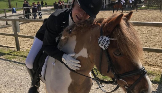 Géraldine mit Gotta Galop im Einsteiger-Dressurprogramm